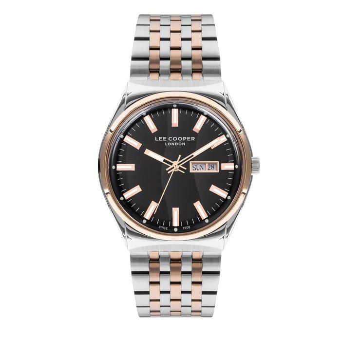 

Lee cooper watch for men, analog, 44mm, metal strap, lc07630. 230 – silver\rose gold