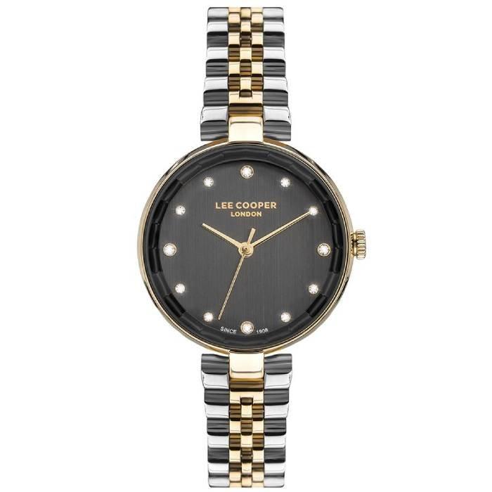 

Lee cooper dial watch for women, analog, 33mm, metal strap, lc07245. 260 – silver/gold
