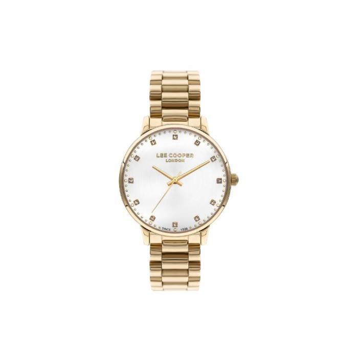 

Lee cooper dial watch for women, analog, 36mm, metal strap, lc07548. 130 – gold