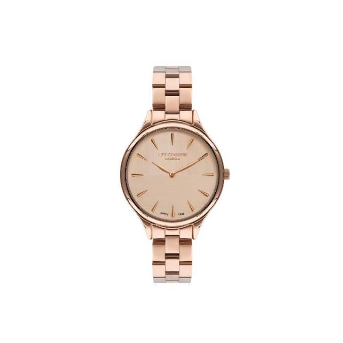 

Lee cooper dial watch for women, analog, 36mm, metal strap, lc07568. 410 – rose gold
