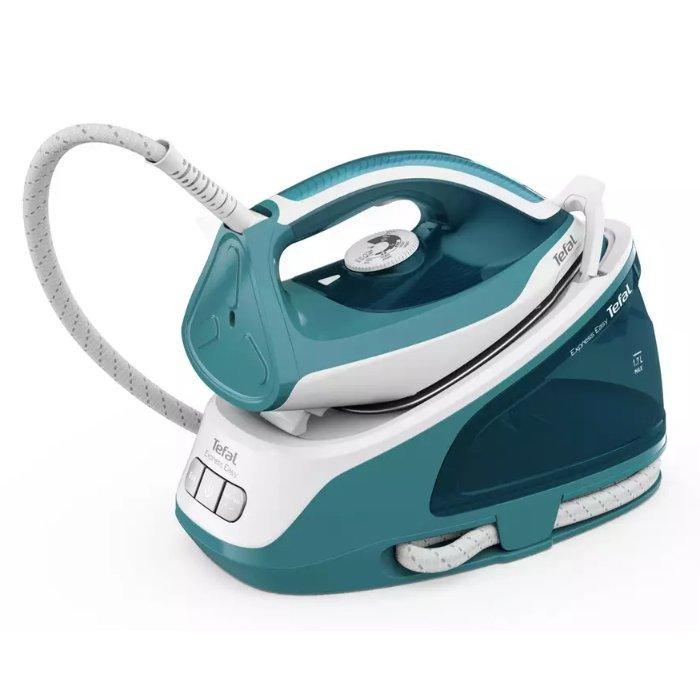 

Tefal express easy steam generator iron, 2200w, 1. 7l, sv6131 – white/blue