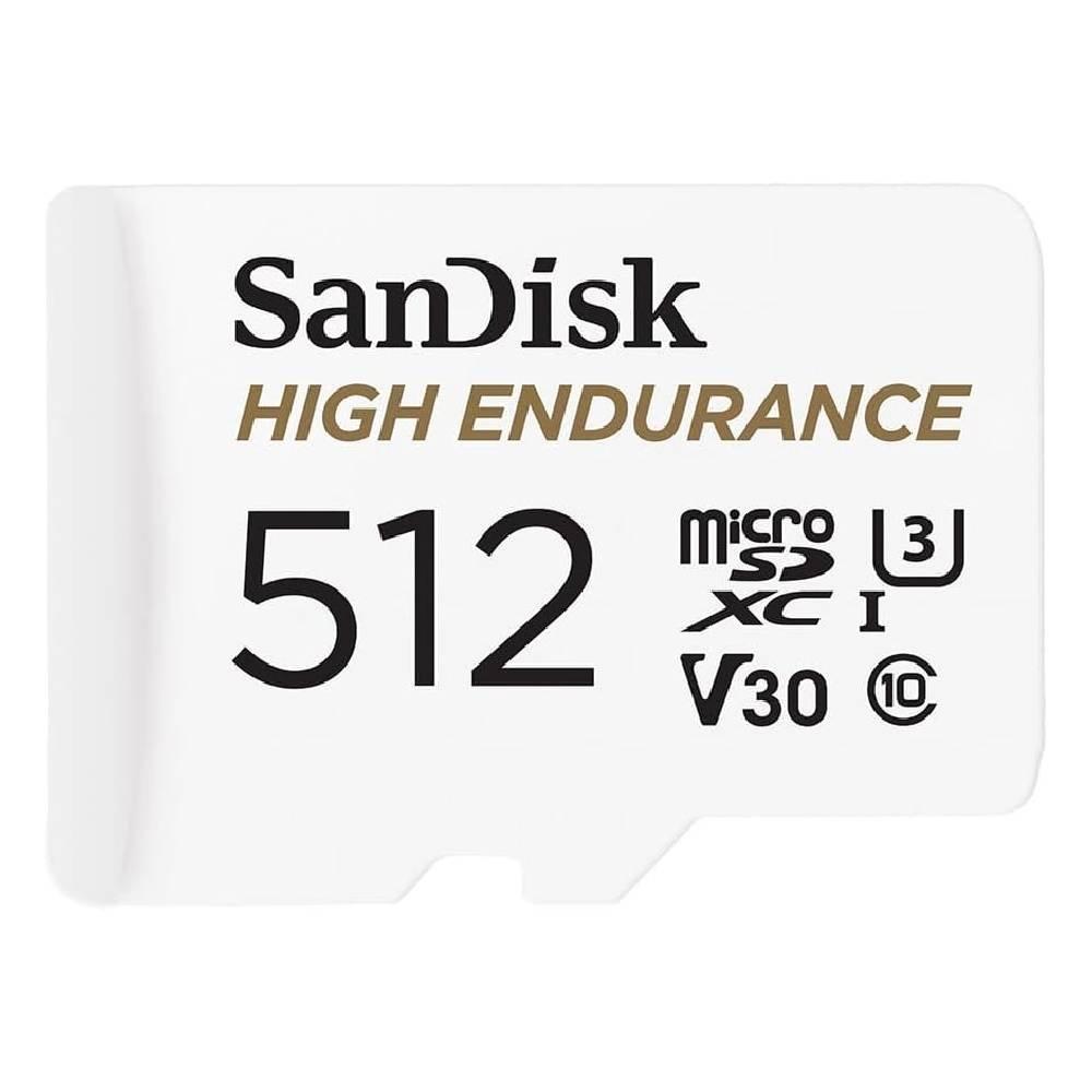 

Sandisk high endurance micro sdxc, 512gb + sd adapter, sdsqqnr-512g-gn6ia - white