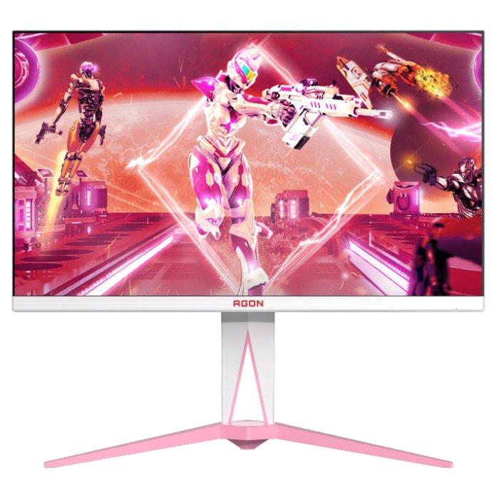 

Aoc agon 27-inch qhd ips 170hz 1ms premium gaming monitor, ag275qxr/89 - pink & white