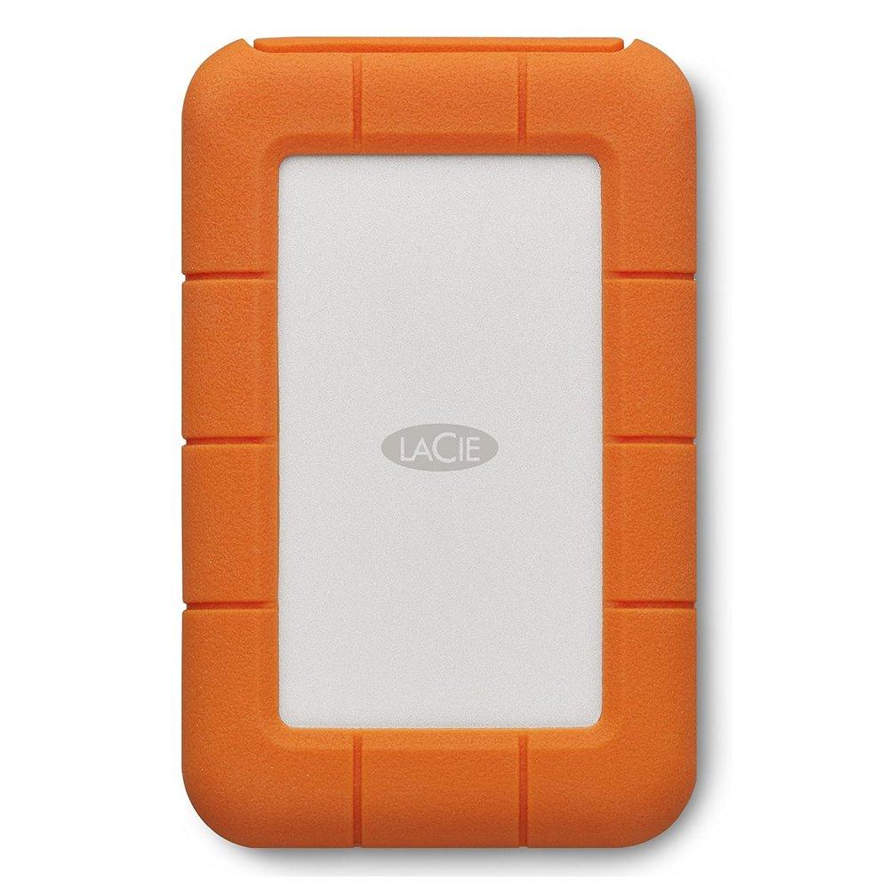 

Lacie portable rugged usb-c 4tb ssd, sthr4000800 - orange