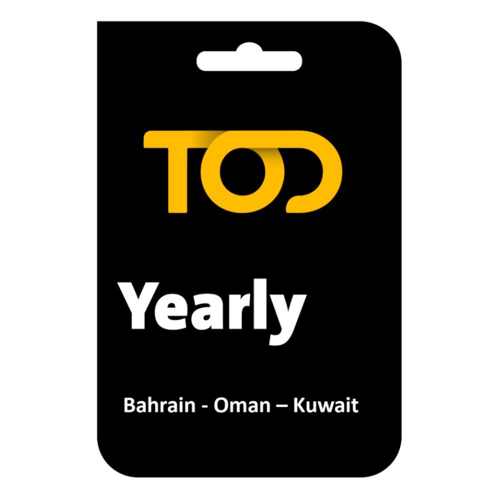 

Tod yearly subscription, bahrain / oman / kuwait – tier 1b