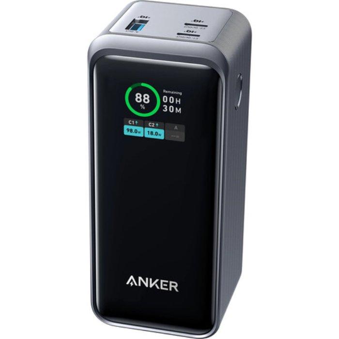 

Anker prime 3-ports power bank, 20,000mah, 200w, a1336011 – black