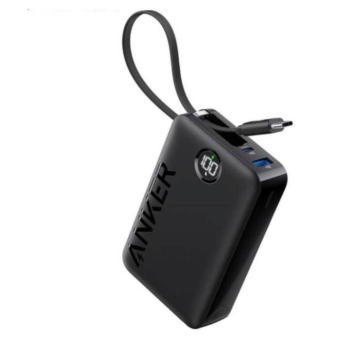 

Anker 335 power bank (20k 22. 5w pd, built-in usb-c cable), a1647h11– black