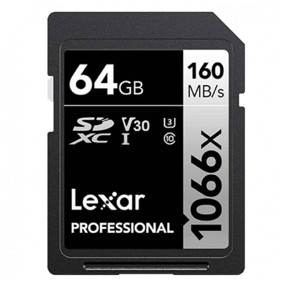 

Lexar 1066x sdxc uhs-i card silver series, 64gb, lsd1066064g-bnnng