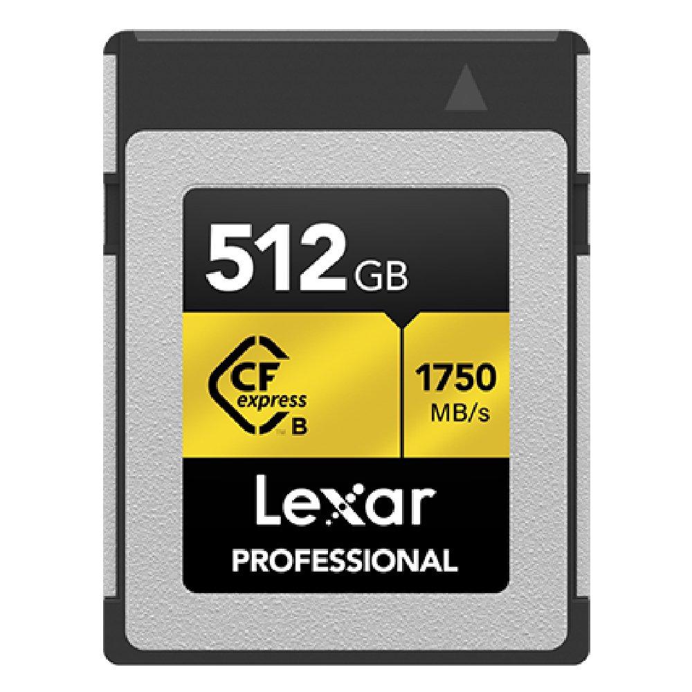 

Lexar professional cfexpress type b card gold series, 512gb, lcfx10-512crb