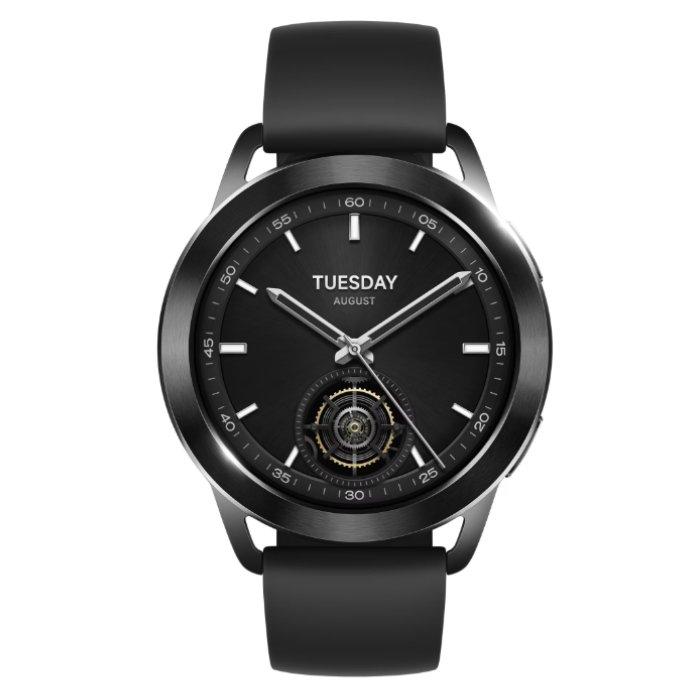 

Xiaomi s3 smart watch, 1. 43-inches amoled display, rubber strap, bhr7874gl – black