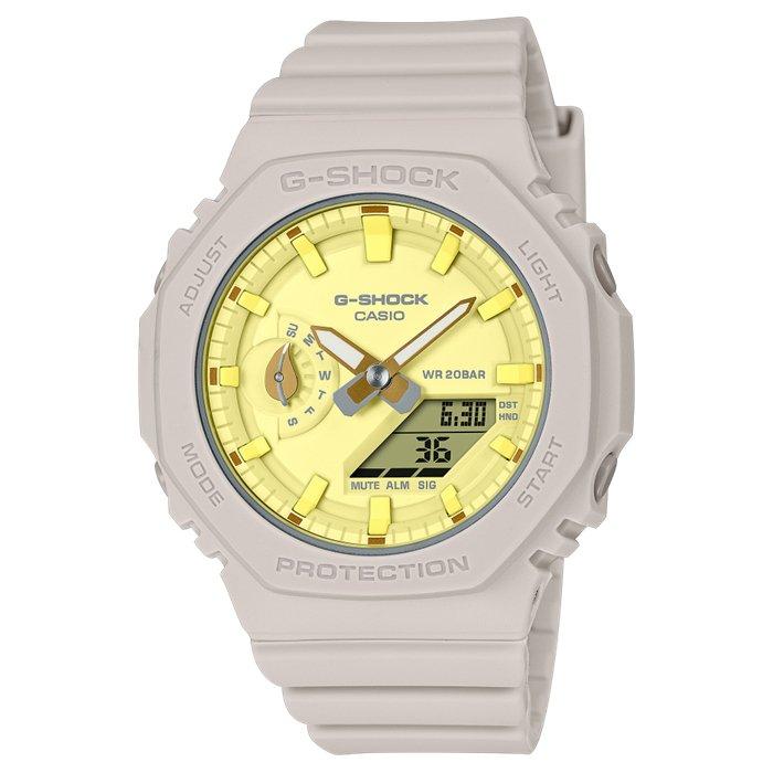

Casio g-shock youth women’s watch, digital/analogue, 46mm, gma-s2100nc-4adr – cream