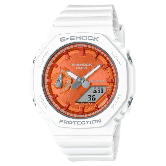 

Casio g-shock men’s watch, analogue/digital, 46mm, gma-s2100ws-7adr – white