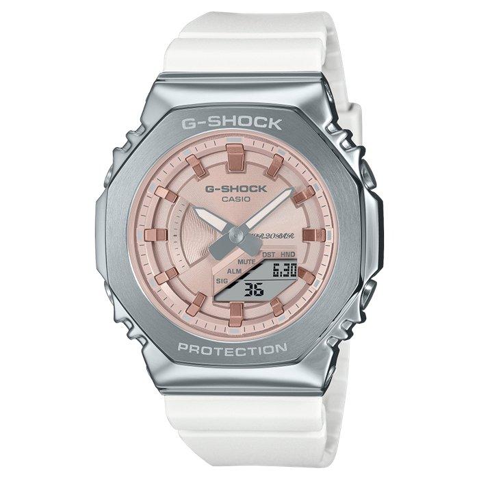 

Casio g-shock youth women’s watch, digital/analogue, 46mm, gm-s2100ws-7adr – white