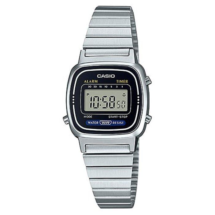 

Casio glu key model women’s watch, digital, 30mm, la670wa-1df – silver