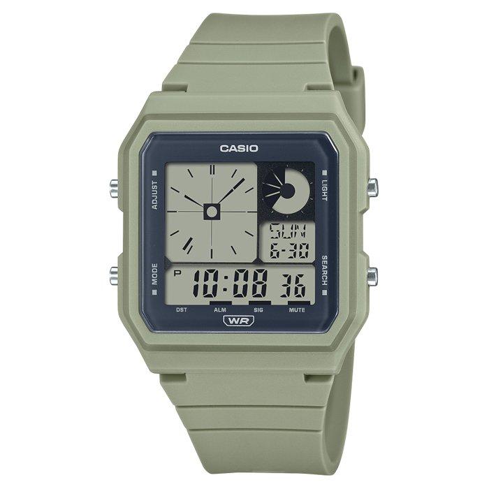 

Casio glu key model unisex watch, digital, 35mm, lf-20w-3adf – green