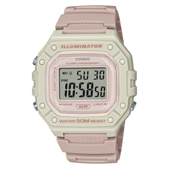 

Casio glu women’s watch, digital, 44mm, w-218hc-4a2vdf – pink