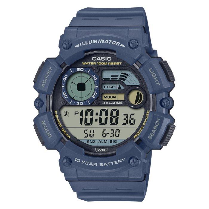 

Casio men’s sport watch, digital, 55mm, ws-1500h-2avdf – blue