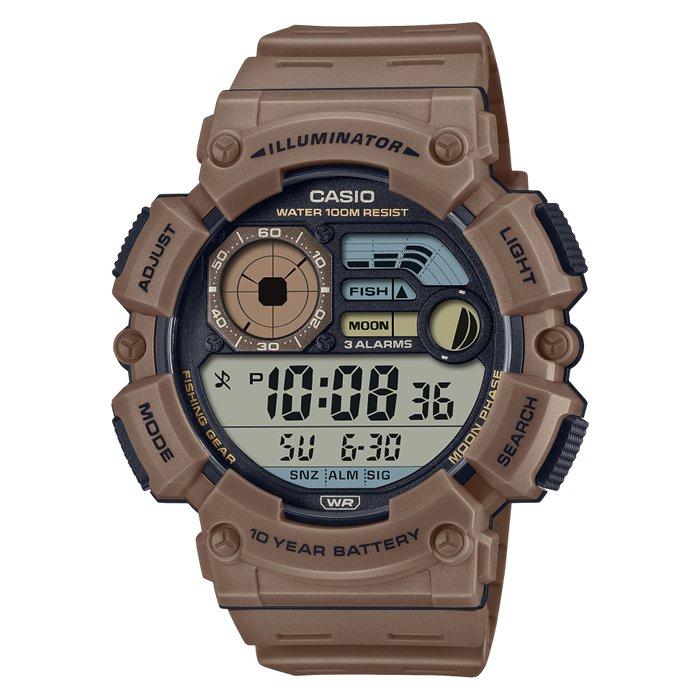 

Casio men’s sport watch, digital, 55mm, ws-1500h-5avdf – brown