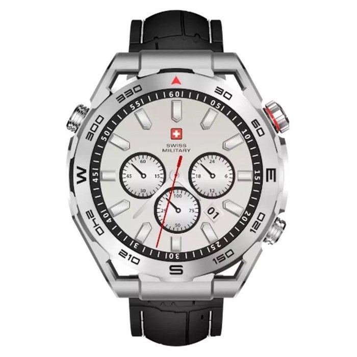 

Swiss military dom 3 smart watch, silicone strap – black