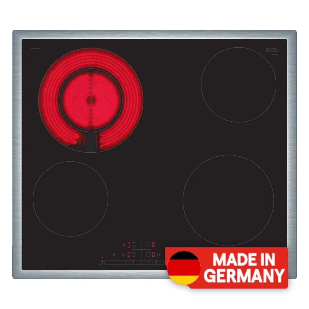

Bosch 60cm ceramic built in electric hob, 4 burners, pkf645fa8m – black