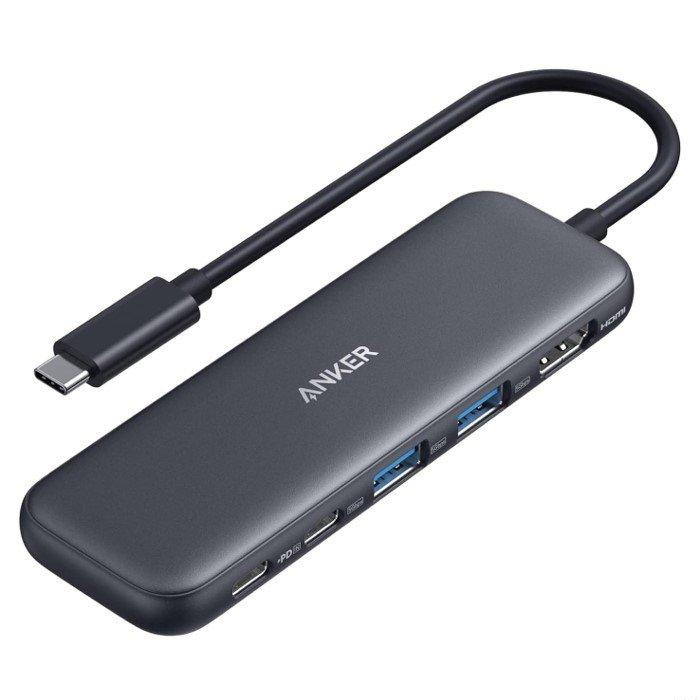 

Anker 332 usb-c hub 5 in1 usb-c connector, a8355h11 - black
