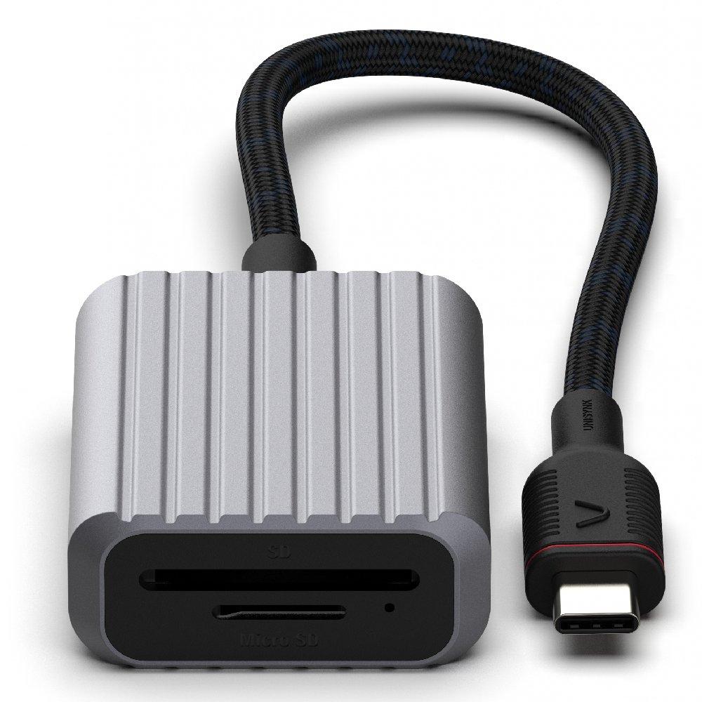 

Unisynk usb-c to microsd card adapter, 10382– grey