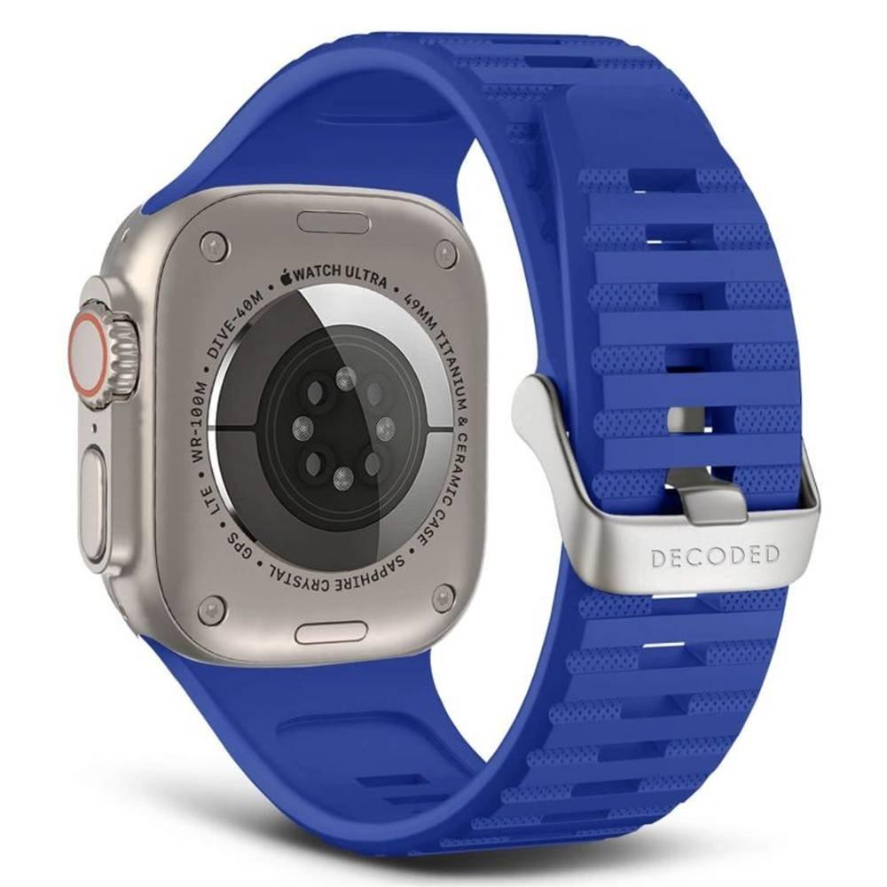 

Decoded silicone strap for 42/44/45/49mm apple watch, d24aws49uts1gt- blue