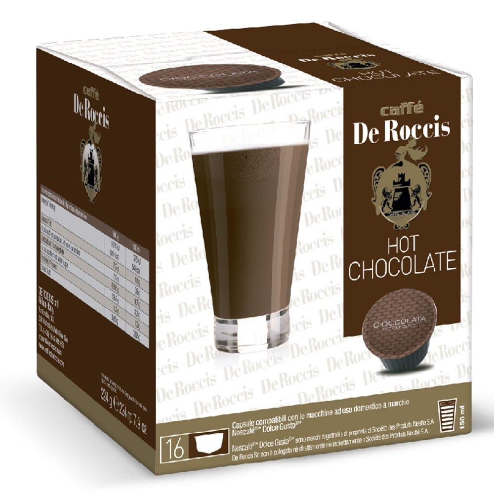 

Caffe de roccis hot chocolate coffee 16 capsule, 1rocc16