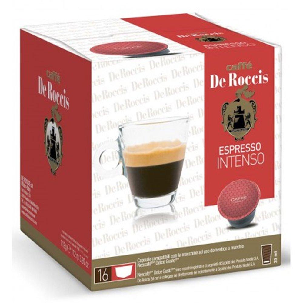 

Caffe de roccis dg espresso intenso coffee 16 capsule, 1rocc13