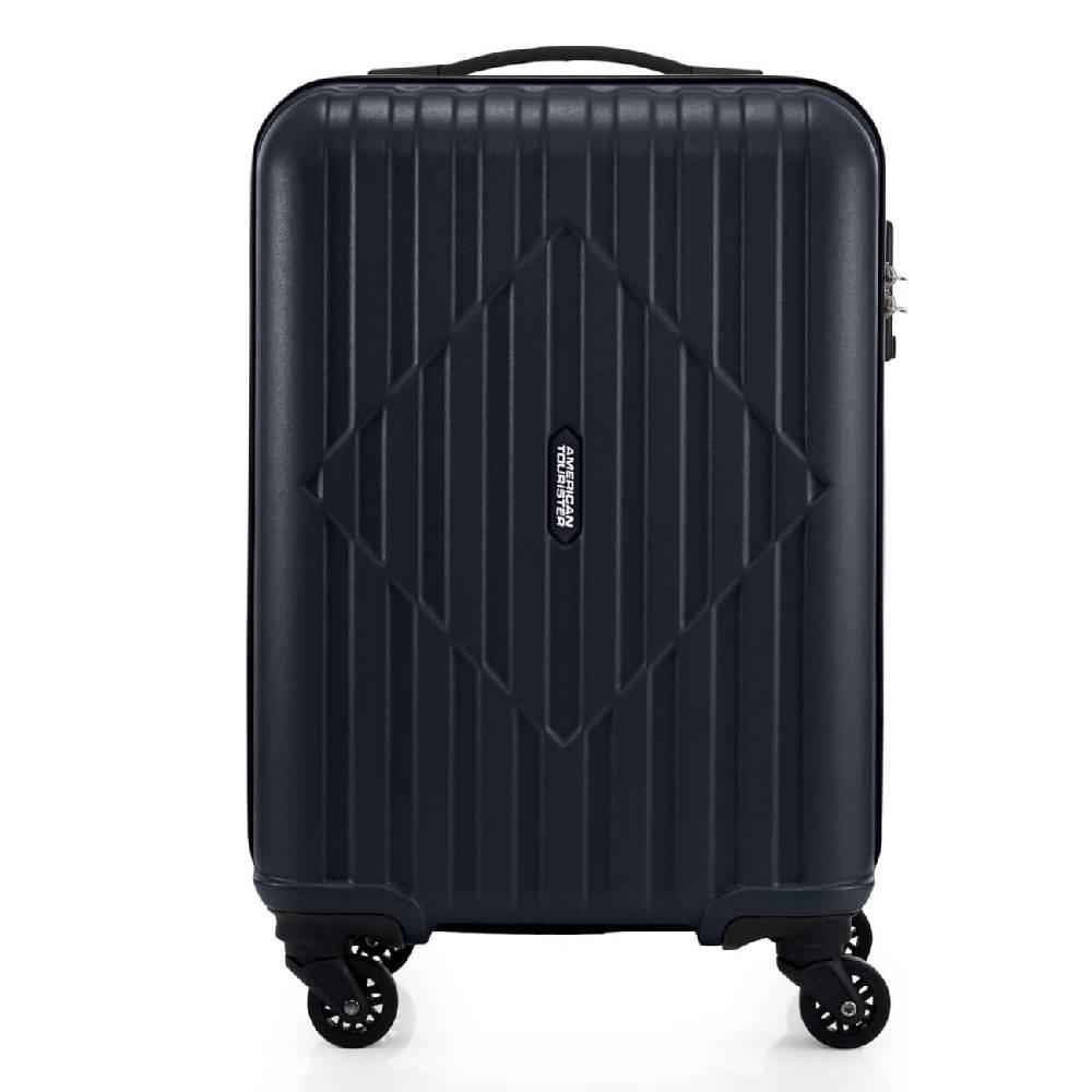 

American tourister skytrac hard luggage with spinner wheels, 55cm, hz9x09001- black