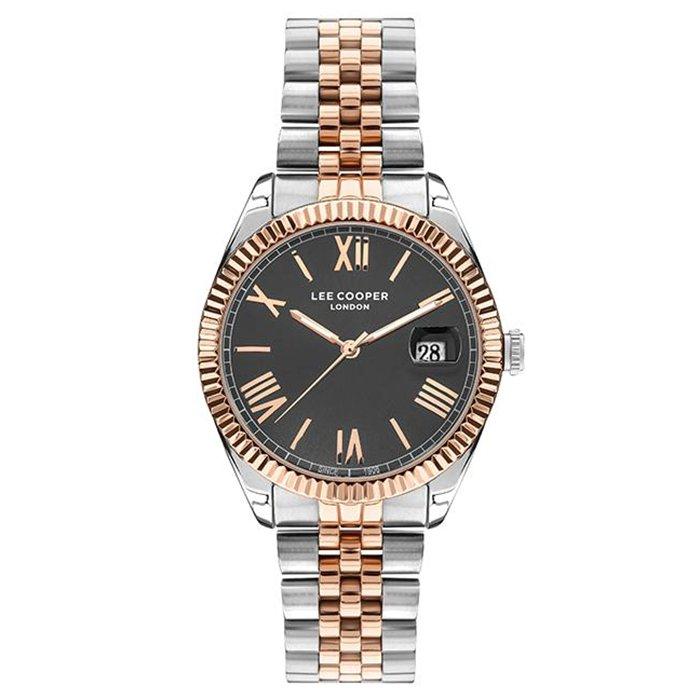 

Lee cooper watch for men, analog, 41 mm, metal strap, lc07449. 560 – silver/rose gold