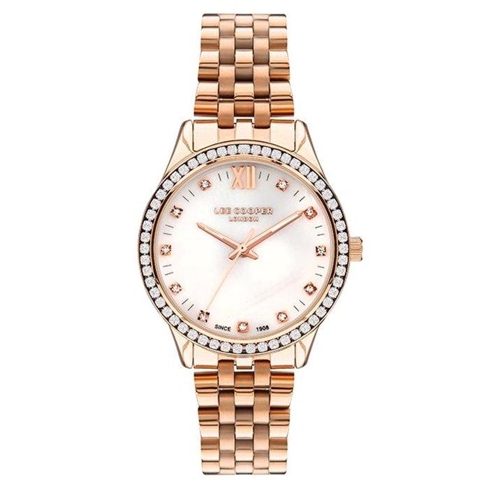

Lee cooper watch for women, analog, 35 mm, metal strap, lc07483. 420 – rose gold