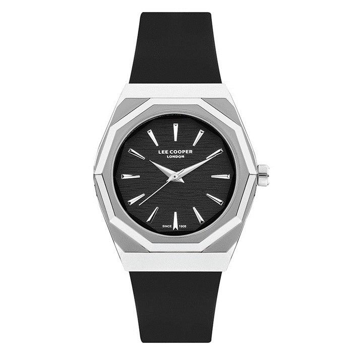 

Lee cooper watch for women, analog, 34 mm, silicone strap, lc07937. 351 – black