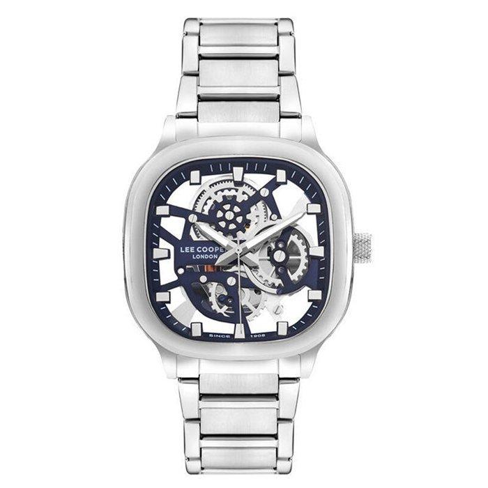 

Lee cooper watch for men, analog, 42 mm, metal strap, lc07974. 390 – silver