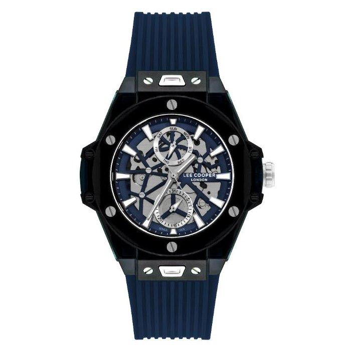 

Lee cooper watch for men, multi-function, 44 mm, silicone strap, lc07975. 399 – dark blue