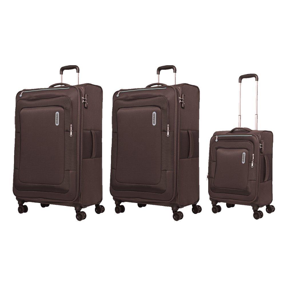 

American tourister duncan hard trolley luggage set of 3, 55+68+83cm, fl8x23107 - brown