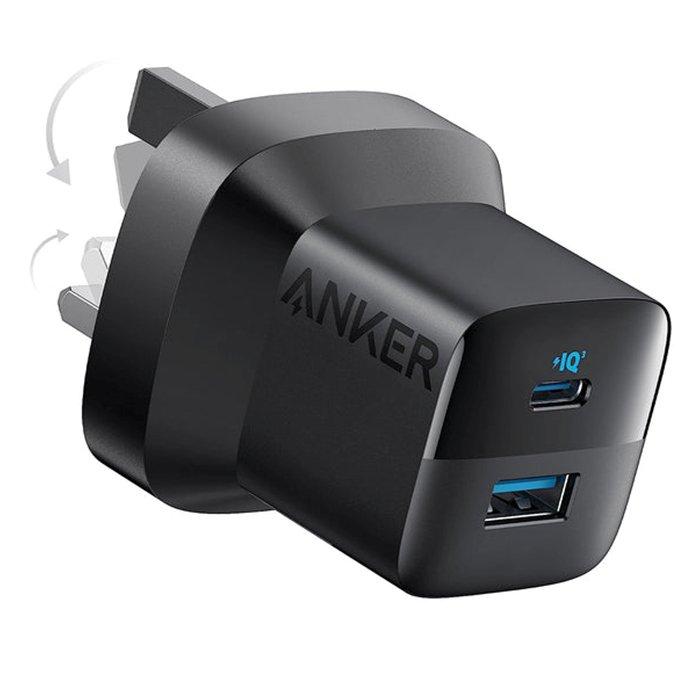 

Anker 323 33w charger with usb-c to usb-c cable, b2331k11 – black