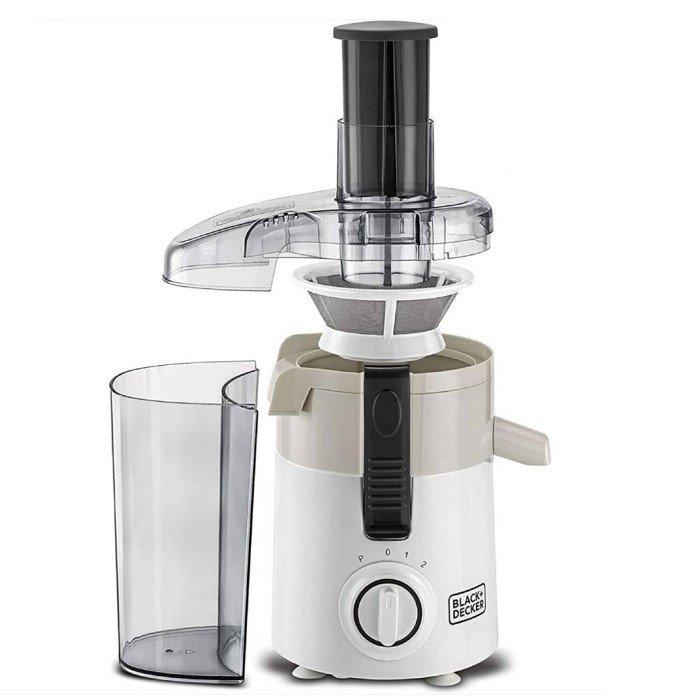 

Black & decker juicer extractor with large feeding chute, 250w, je250-b5 - white