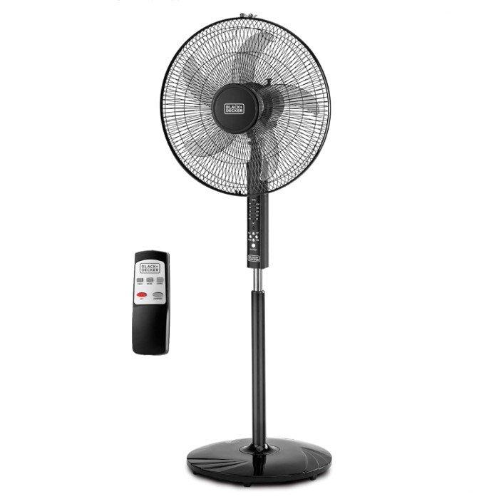 

Black & decker stand fan, 16-inch, 60w, fs1620r-b5 - black