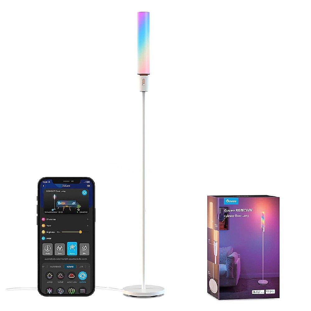 

Govee rgbicww smart cylinder floor lamp, h6078 - white