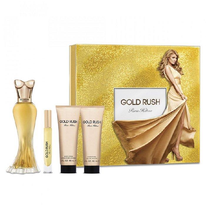 

Gold rush by paris hilton for women gift set, 100 ml