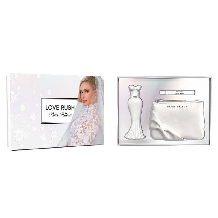 

Love rush by paris hilton for women gift set, 100 ml