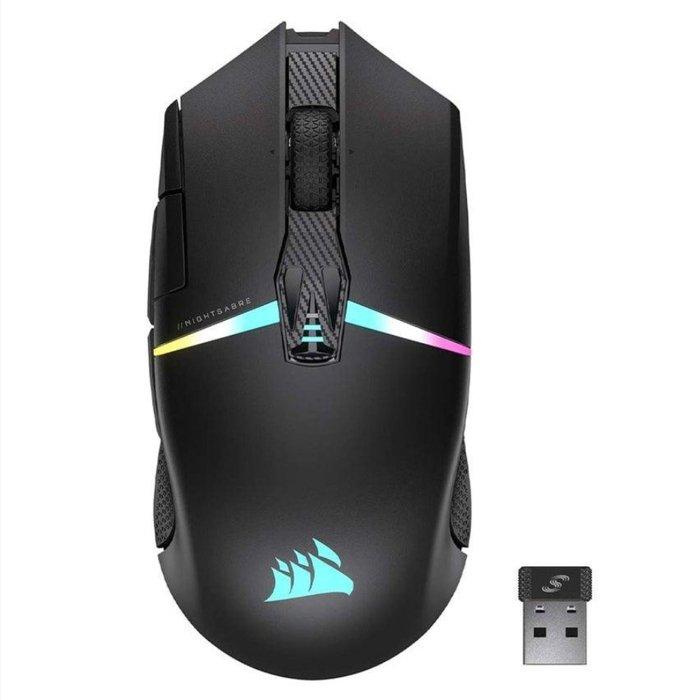 

Corsair night sabre rgb wireless gaming mouse, ch-931b011-ap- black