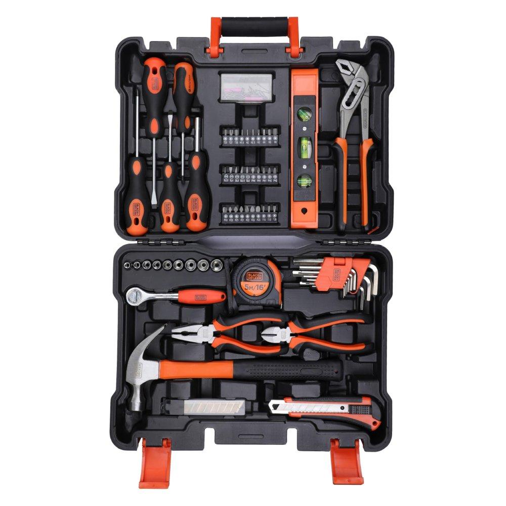 

Black+decker 154 pieces hand tool kit for home and office use, bmt154c orange/black