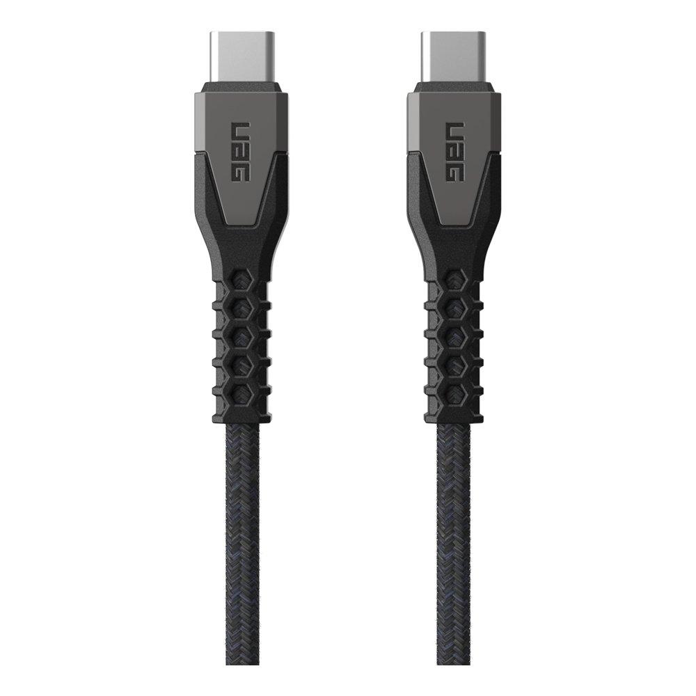 

Uag usb-c to usb-c cable, 1. 5m, 60w, 9b4413114030– black & grey
