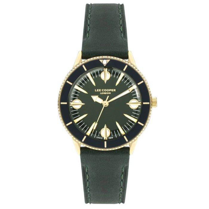 

Lee cooper women's watch, analog, leather strap, 36mm, lc07932. 177 - green
