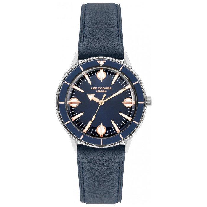 

Lee cooper women's watch, analog, leather strap, 36mm, lc07932. 499 - dark blue