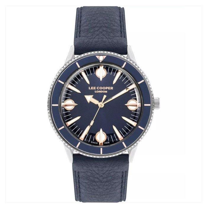 

Lee cooper men's watch, analog, leather strap, 43mm, lc07933. 499 - dark blue