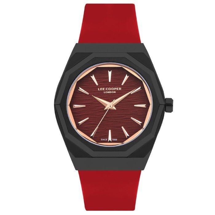 

Lee cooper men's watch, analog, leather strap, 43mm, lc07936. 688 - red