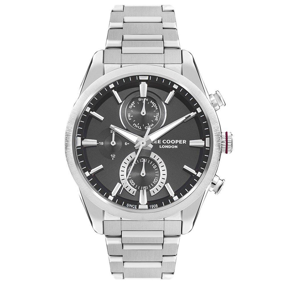 

Lee cooper men's watch, multifunction, stainless steel strap, 45mm,lc07947. 350- silver
